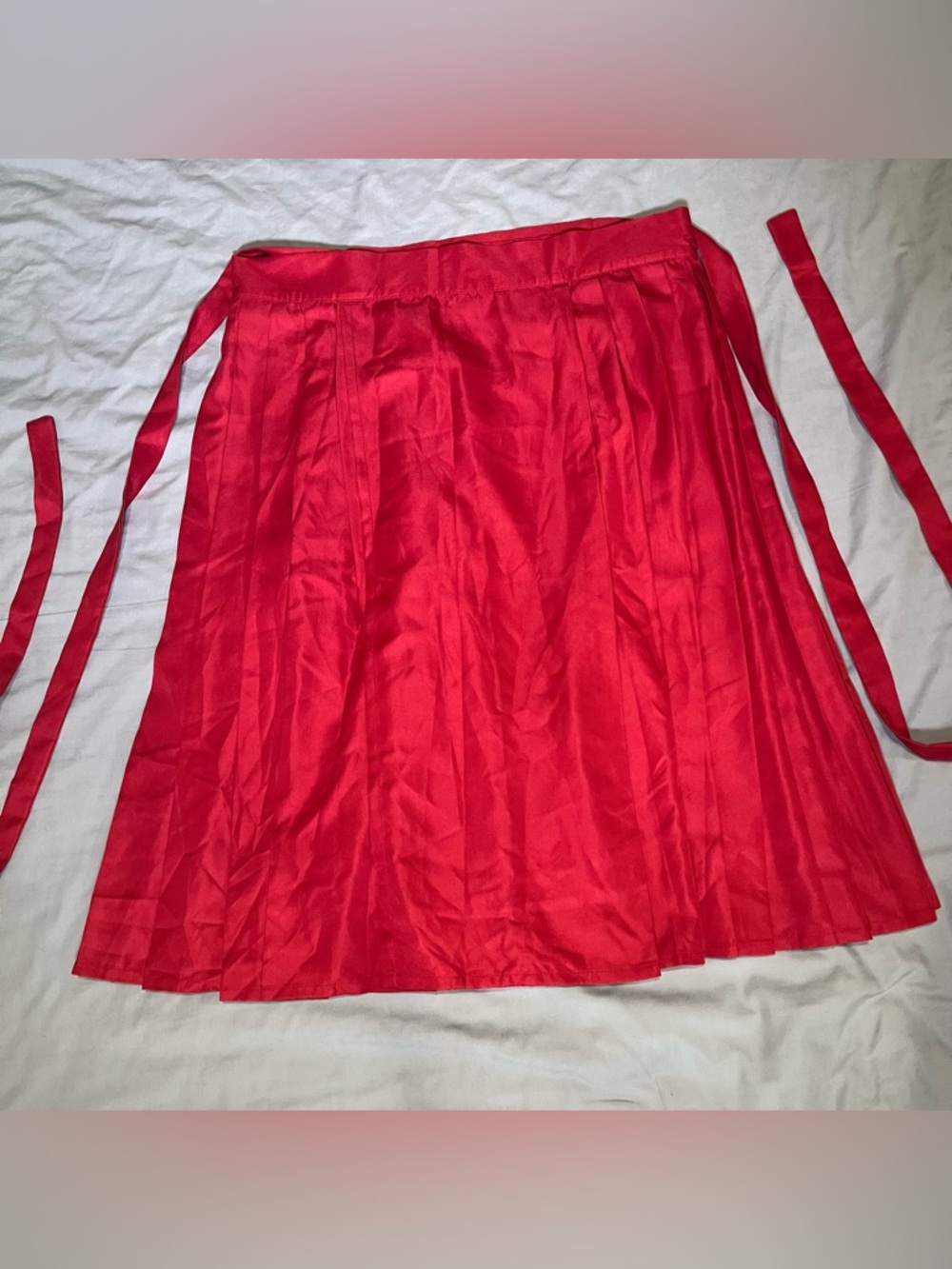 Wine red tea length mamianqun horse face skirt, plus size
